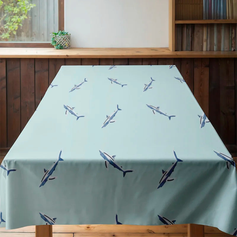 Blue Shark Tablecloth Decorative Modern Kitchen Dining Room Table Cover Home Textiles on AliExpress.comWorld's Largest Online Sh