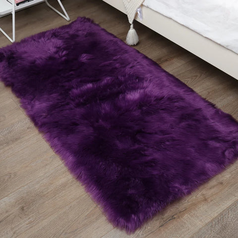 Thick White Carpet Soft Fur for Living Room Plush Rug Bedroom Imitation Wool Fluffy Floor Carpets Window Bedside Home Decor Rugs