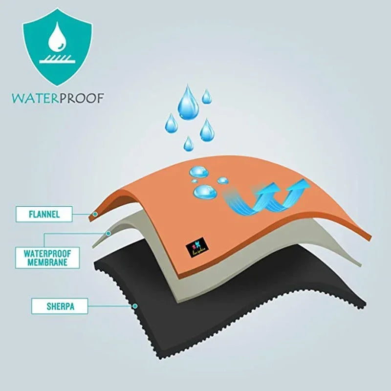 Winter Warm Thickened King Size Blanket 100% Waterproof And Stain Resistant-blanket Cozy Shaggy Blanket Couple Romantic Blanket