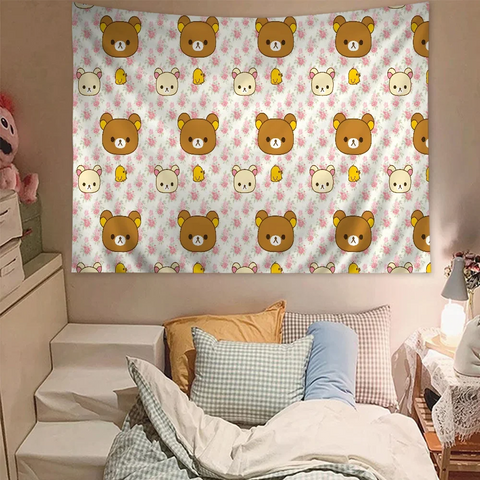R-RilakkumaS Printed Large Wall Tapestry Hanging Tarot Hippie Wall Rugs Dorm Art Home Decor