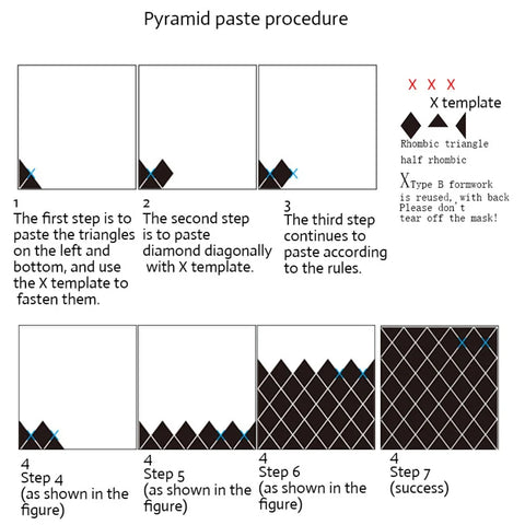 3D Mirror Stickers Acrylic Triangles Self-adhesive Diamonds DIY Wall Mirror Stickers for Living Room Home Decor 10/17/32/58Pcs