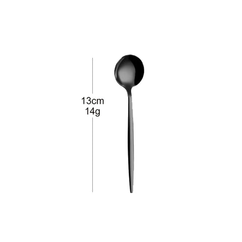 5/6 Pieces Gold Stirring Teaspoons Stainless Steel Mini Coffee Spoon Set Ice Cream Cake Dessert Spoon Mirror Kitchen Utensils