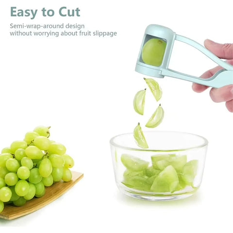 Handheld Fruits Slicer Cutter Fruit Salad Splitter Household Fruit Tools Kitchen Accessories For Strawberry Tomato Grape Cherry