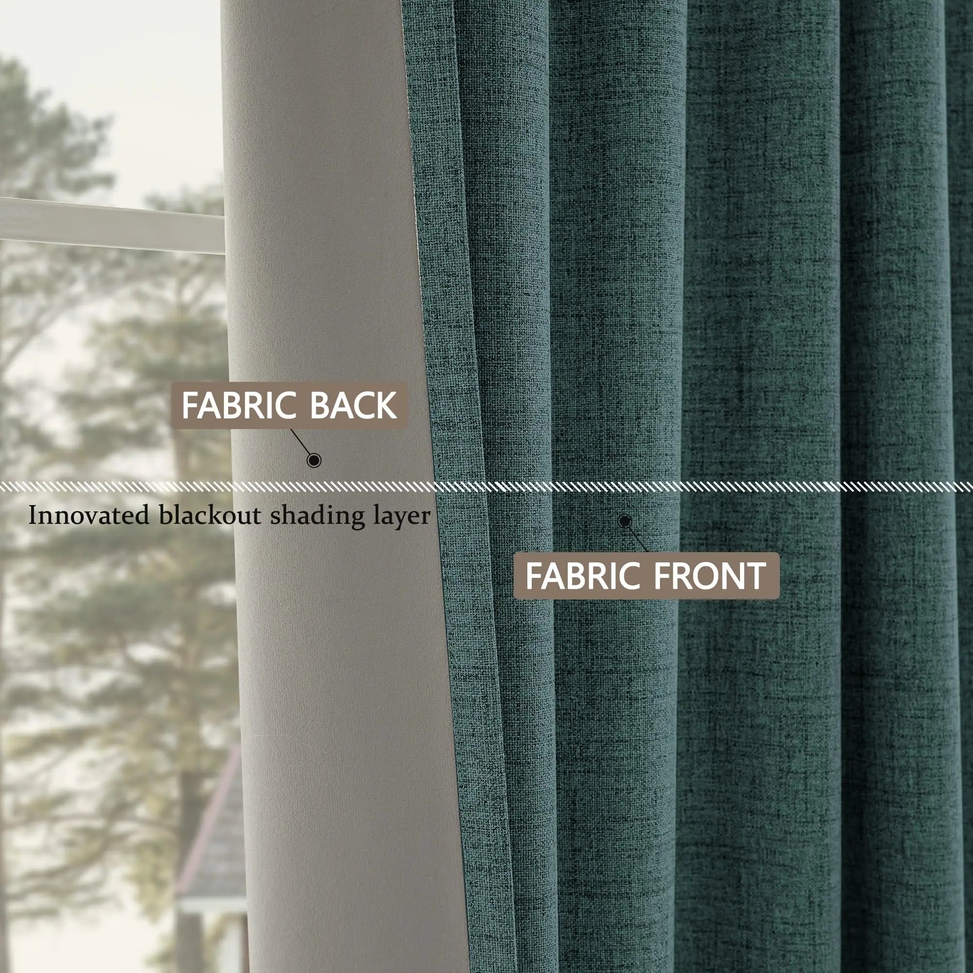 350m Height Custom Made 310CM Length 100% Blackout Living Room Curtains For Faux Linen High Ceiling Bedroom Window Curtain