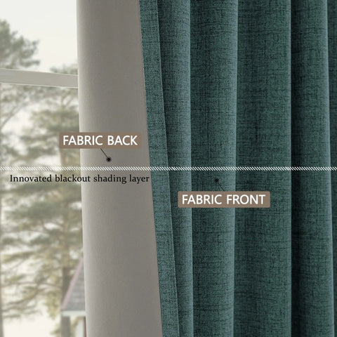 350m Height Custom Made 310CM Length 100% Blackout Living Room Curtains For Faux Linen High Ceiling Bedroom Window Curtain
