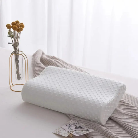 50*30cm Bamboo Fiber Pillow Slow Rebound Health Care Memory Foam Pillow Memory Foam Pillow Orthopedic Pillows Support NeckRelief