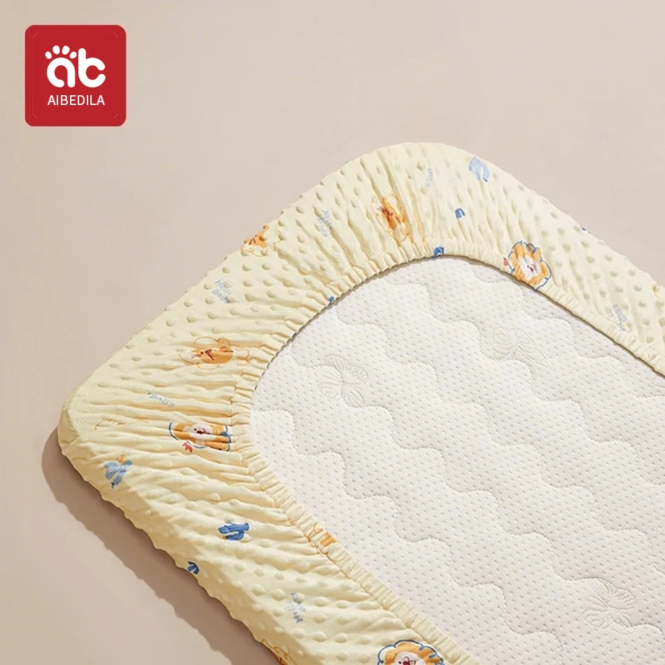 120x60cm Baby Crib Fitted Sheet For Newborn Soft Bed Cot Mattress Cover Boy Girl Toddler Bedding Allow Custom Make