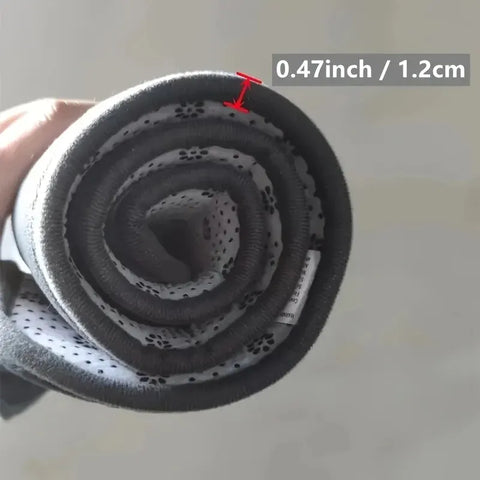 Thickened absorbent striped floor mat solid color bathroom carpet bedroom comfortable cotton velvet non-slip mat entrance mat