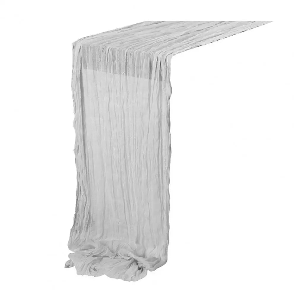 Gauze Table Runner Dinning Decoration 90*180CM Rustic Country Boho Beach Wedding Party Table Decor Christmas Table Runners