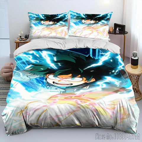 My Hero Academia Anime Cartoon Duvet Cover Set HD Comforter Cover for Kids Bedding Sets Bedclothes Bedroom Decor