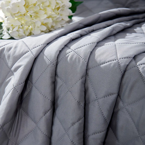 Quilted Blackout Curtains Heavy Duty Noise Reducing Thermal Insulated Drapes Liner Anti-cold Rod Pocket for Living Room Bedroom