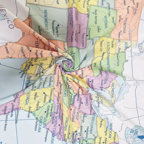 United State Map Tapestry, US Maps Tapestries for Kids Student, Educational Tapestry Wall Hanging for Classroom Bedroom Living