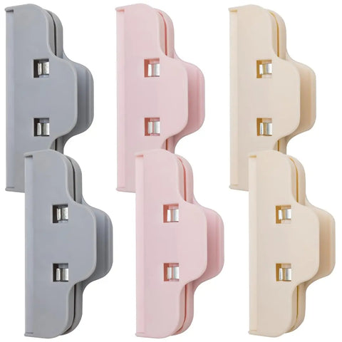 6 Pcs Large Sealing Clamp, Home Kitchen Food Snack Storage Seal Bag Clips, Chip Clips Bag Clips Food Clip
