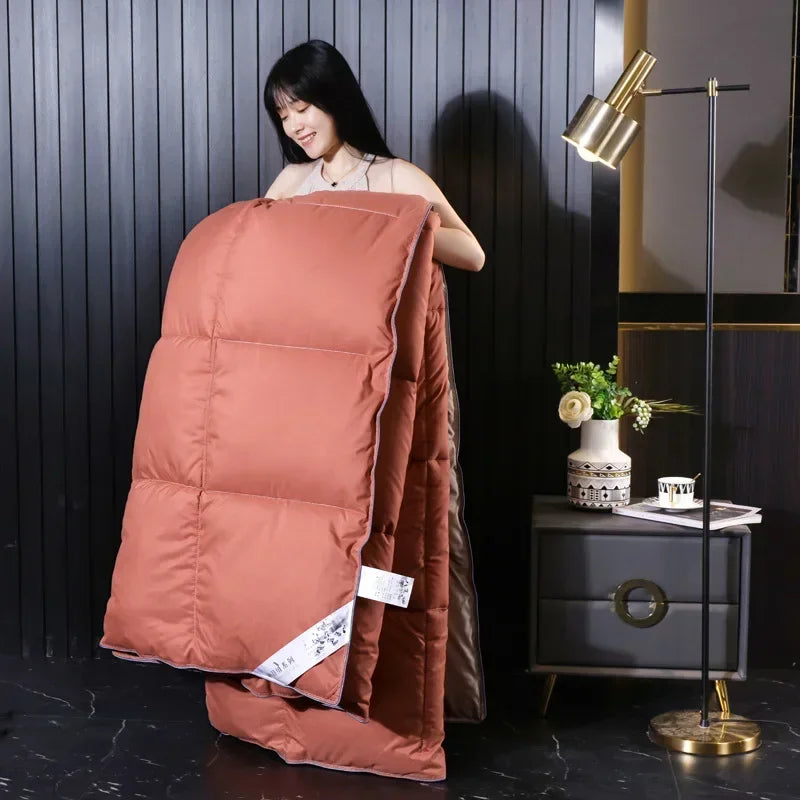 Anti-feather cloth 95 white goose down duvet silent winter quilt warm hotel gift quilt quilt core for home use