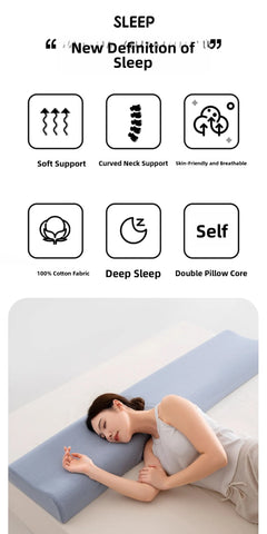 Hotel Quali Memory Foam Pillow Extra Long Ne Supportive Double Size Comforter for Couples Deep Sp Home Use Pillow