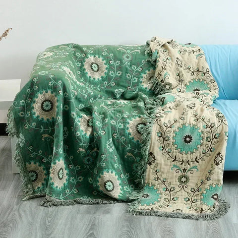 Summer Cotton Blanket And Throws Home Decoration Nap Blanket Bedspread On The Bed Cooling Quilt Large Bed Cover Boho Sofa Towel