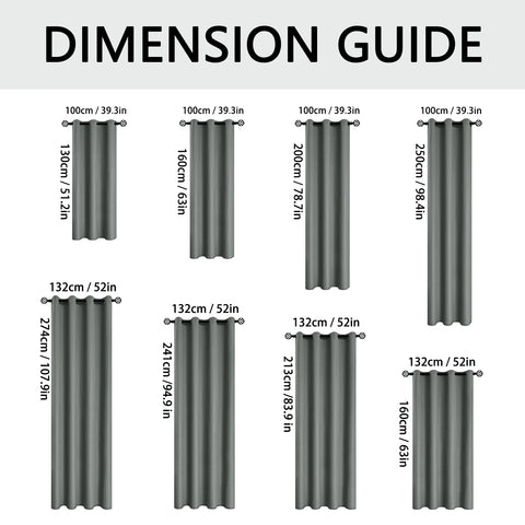 1pc Solid 100% Blackout Curtains with Grommets, Total Privacy Drapes for Bedroom, Beautiful Curtains for Living Room