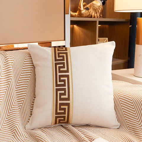 Cotton Linen Cushion Cover for Home Office Coffee Sofa Chair Decoration Nordic Style Geometry Christmas Pillow Covers 45x45cm
