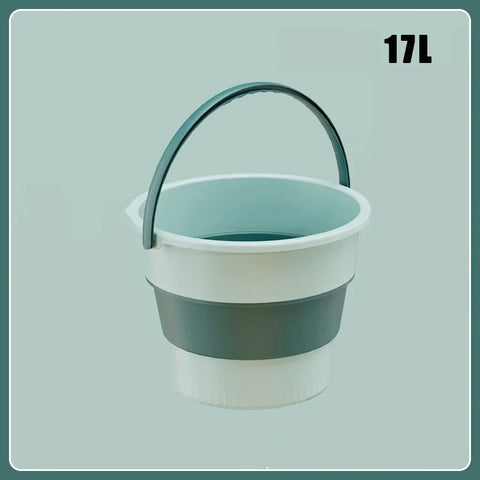 5/10/17L Collapsible Bucket Outdoor Fishing Camping Space Saving Portable Folding Car Wash Bucket Bathroom Kitchen Bucket