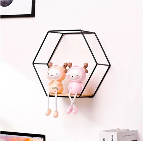 New Creative Dining Room Wall Wrought Iron Wall Hanging Wall Shelves Bedroom Living Room Wall Storage Shelves Home Decoration