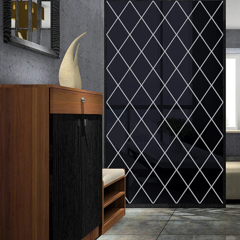 3D Mirror Stickers Acrylic Triangles Self-adhesive Diamonds DIY Wall Mirror Stickers for Living Room Home Decor 10/17/32/58Pcs