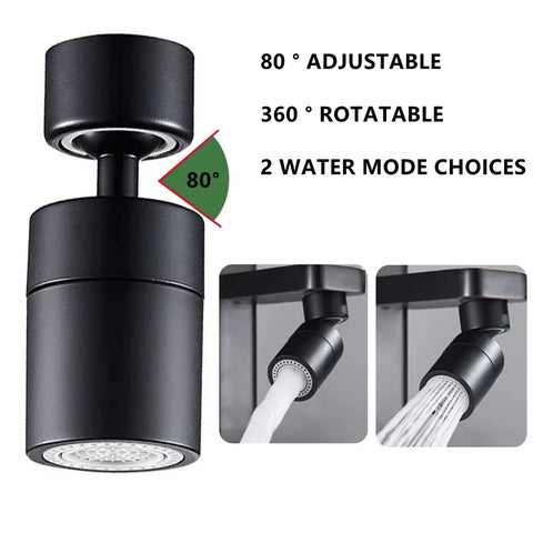 360°Universal Kitchen Faucet Anti-splash Aerator Bathroom Tap Rotatable Faucet 2 Mode Tap Nozzle Bubbler Kitchen Sink Faucet