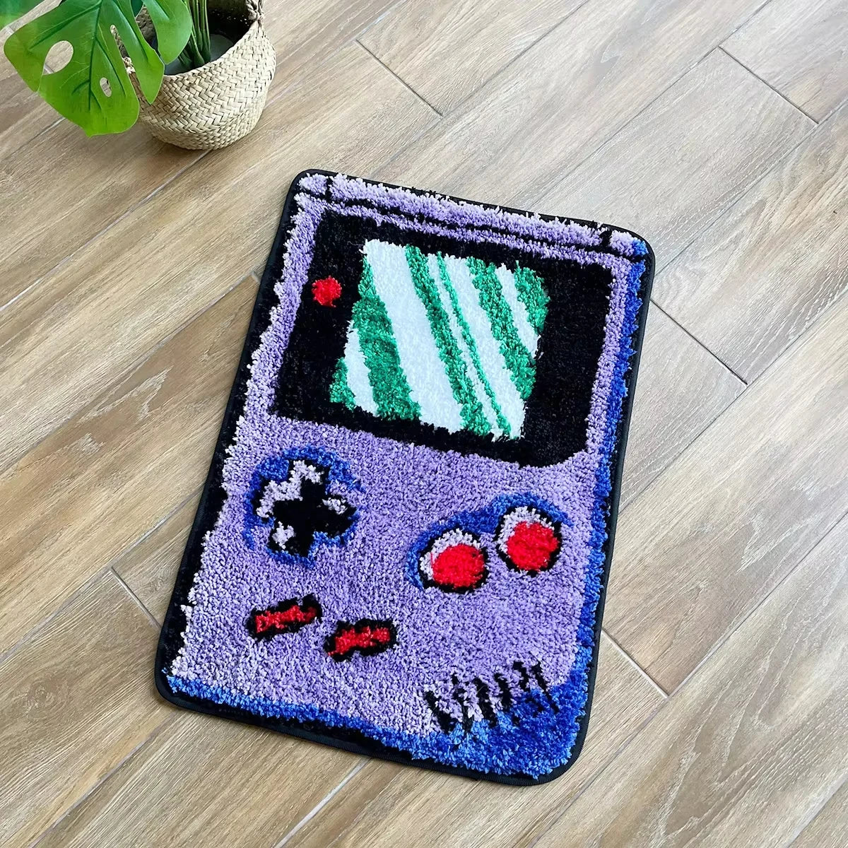 VIKAMA Imitation Cashmere Game Controller Carpet For Living Room And Bedroom, Slip-Resistant And Soft, Suitable For Home Decor