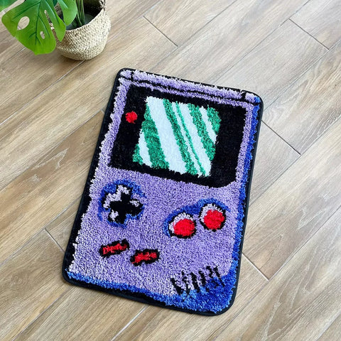 VIKAMA Imitation Cashmere Game Controller Carpet For Living Room And Bedroom, Slip-Resistant And Soft, Suitable For Home Decor