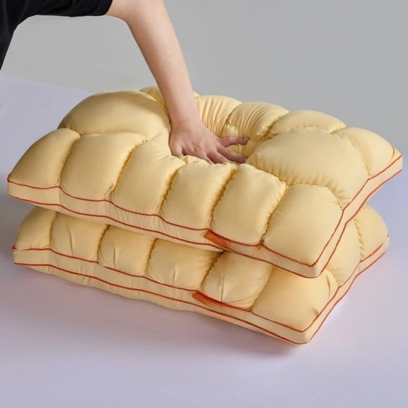2025 spring and summer super soft and skin-friendly feather velvet pillow household comfortable neck pillow breathable and soft