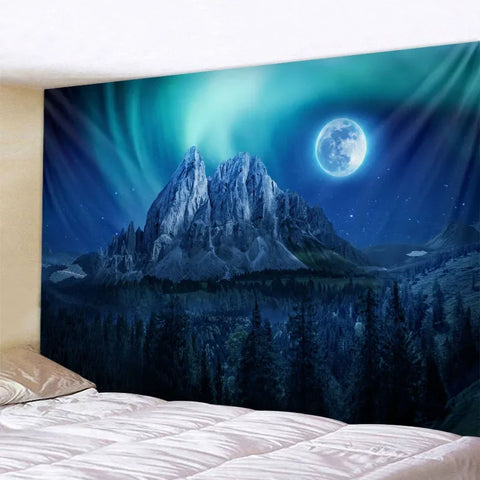 Galaxy Tapestry Soft Microfiber Material Vibrant Planets & Stars Wall Decor Perfect for Space Lovers Unique Cosmic Design
