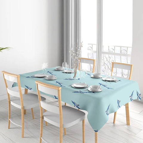 Blue Shark Tablecloth Decorative Modern Kitchen Dining Room Table Cover Home Textiles on AliExpress.comWorld's Largest Online Sh