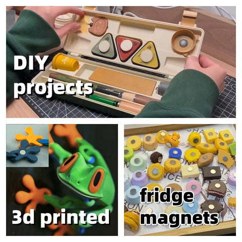 Super Powerful Magnets Disc Magnets for Fridge, DIY, Building, Scientific, Craft, Education, 5x2 8x2 10x2 10x3 12x2 15x2