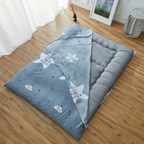 360° Fully Enclosed Mattress Protector Cover withZipper Polyester Student Dormitory Single MattressCover Floor Cushion Protector