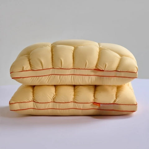 2025 spring and summer super soft and skin-friendly feather velvet pillow household comfortable neck pillow breathable and soft