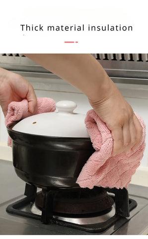5pcs Dish Wipe Absorbent Towel used for Cleaning the Kitchen Wipes Dishes Towel Hands Magic Wipes for Washing Dishes