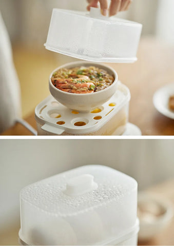 6 Egg Cooker Electric Fast Boiling Egg Maker Energy Saving Office Lunch Egg Steamer BPA-Free Plastic Compact For Kitchen/Dorm