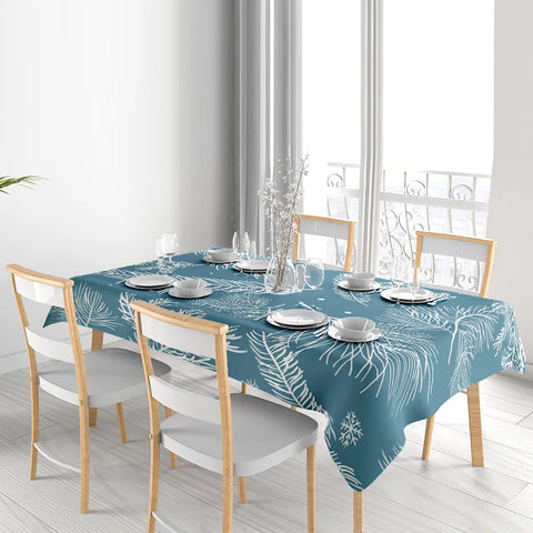 Fashion dining table cloth with leaf pattern for kitchen decor home textiles 40x60cm square table covers table linens jacquard w