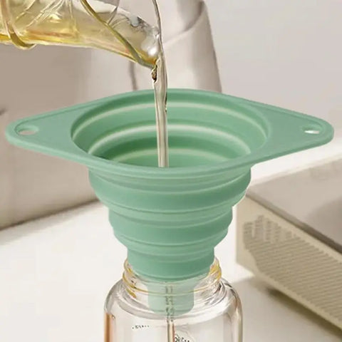 Kitchen Funnel Foldable Funnel Silicone Funnels  Portable Funnels For Fuel  Beer Oil Filling Bottles Pot Funnel Kitchen Tools