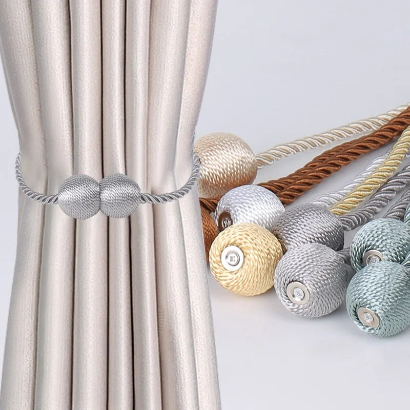 1/2PCS Pearl Magnetic Curtain Clip Clips Hanging Ball Buckle Tie Back Curtain Bedroom Office Decor Accessories  Craft Home Decor