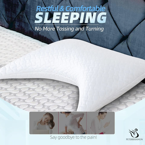 Peter Khanun Super Cooling Pillow for Summer Orthopedic Cervical Pillows U-Shaped Memory Pillow for Side Stomach Sleeper