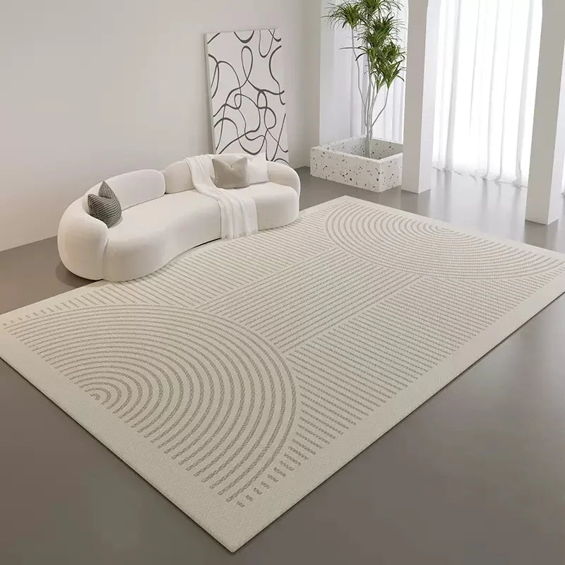 VIKAMA Scandinavian Style Carpet Living Room Stain-resistant Easy to Take Care of the Cool Carpet Full Sofa Carpet Non-slip Rug