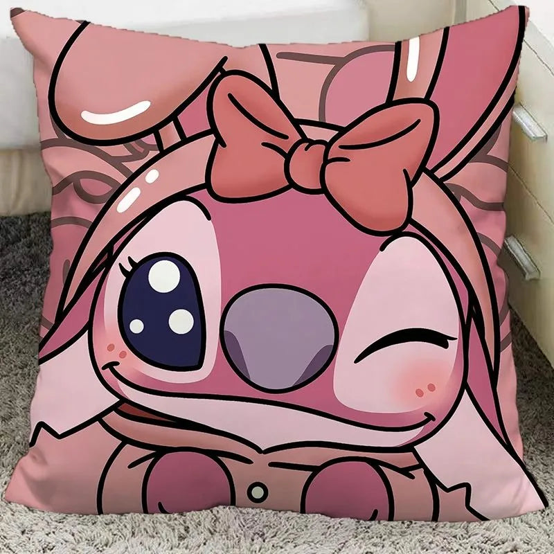 Cute interstellar baby Stitch pillow cover polyester material living room sofa cushion cover bedroom room home decoration