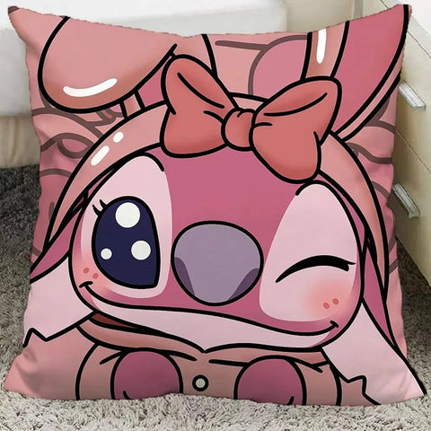 Cute interstellar baby Stitch pillow cover polyester material living room sofa cushion cover bedroom room home decoration
