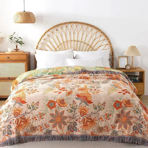 Summer Cotton Blanket And Throws Home Decoration Nap Blanket Bedspread On The Bed Cooling Quilt Large Bed Cover Boho Sofa Towel