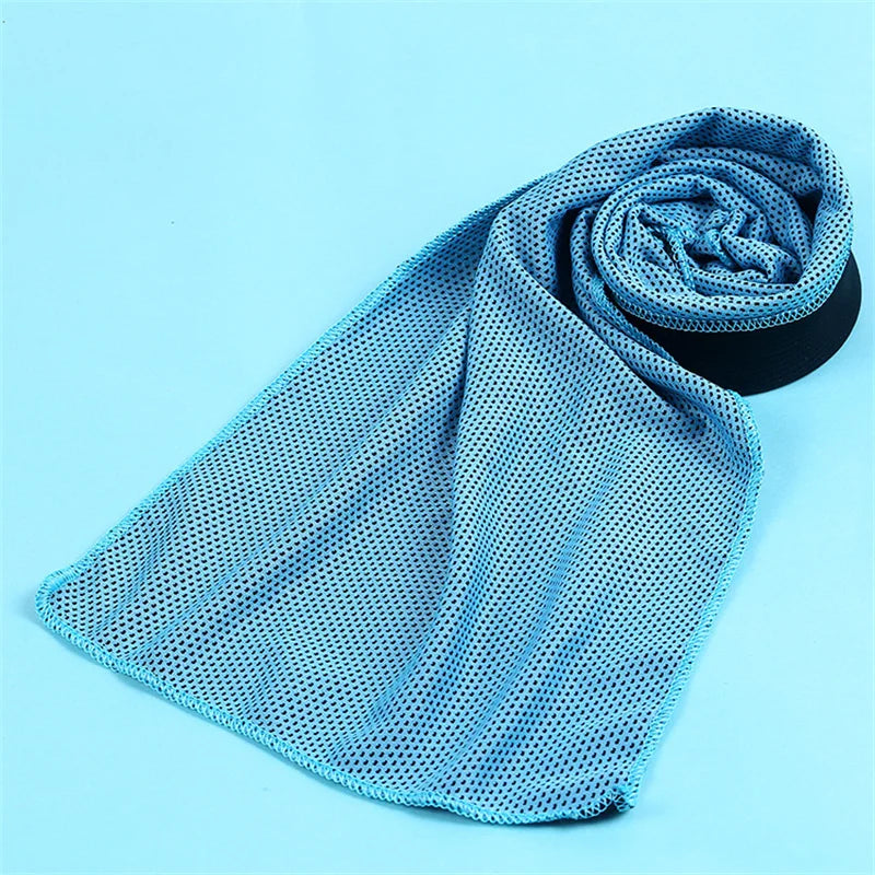 Cooling Towel Workout Towel Ice, Microfiber Towel Soft Breathable Chilly Towel for Sports Yoga Gym Outdoor Ice Towel for Neck