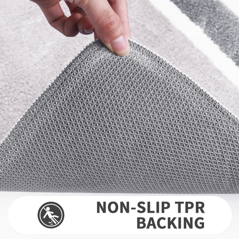 Microfiber Non-Slip Bath Mats for Bathroom Extra Soft Absorbent Bathroom Mats Rugs Machine Washable Quick Dry Floor Mats