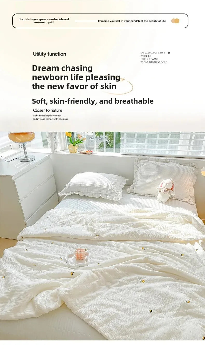 Summer Ice Cool Thin Quilt Comforter Soft Air Conditioning Quilt/Duvet/Blanket Bed 150 Single Bed Quilt