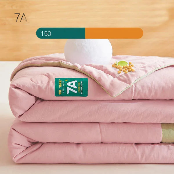 New Soya Fibre Filling Summer Quilt Queen Grade A Maternal and Child Thin Comforter Antimicrobial Breathable King Size Duvet