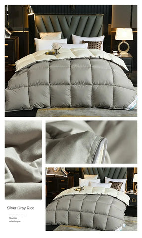 Anti-feather cloth 95 white goose down duvet silent winter quilt warm hotel gift quilt quilt core for home use