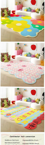 Living Room Carpet Bedroom Bedside Colorful Cloud Shaped Irregular Floor Mat Cloakroom Leisure Area Coffee Table Rug 러그 Tapis